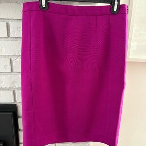 Fuchsia pencil skirt